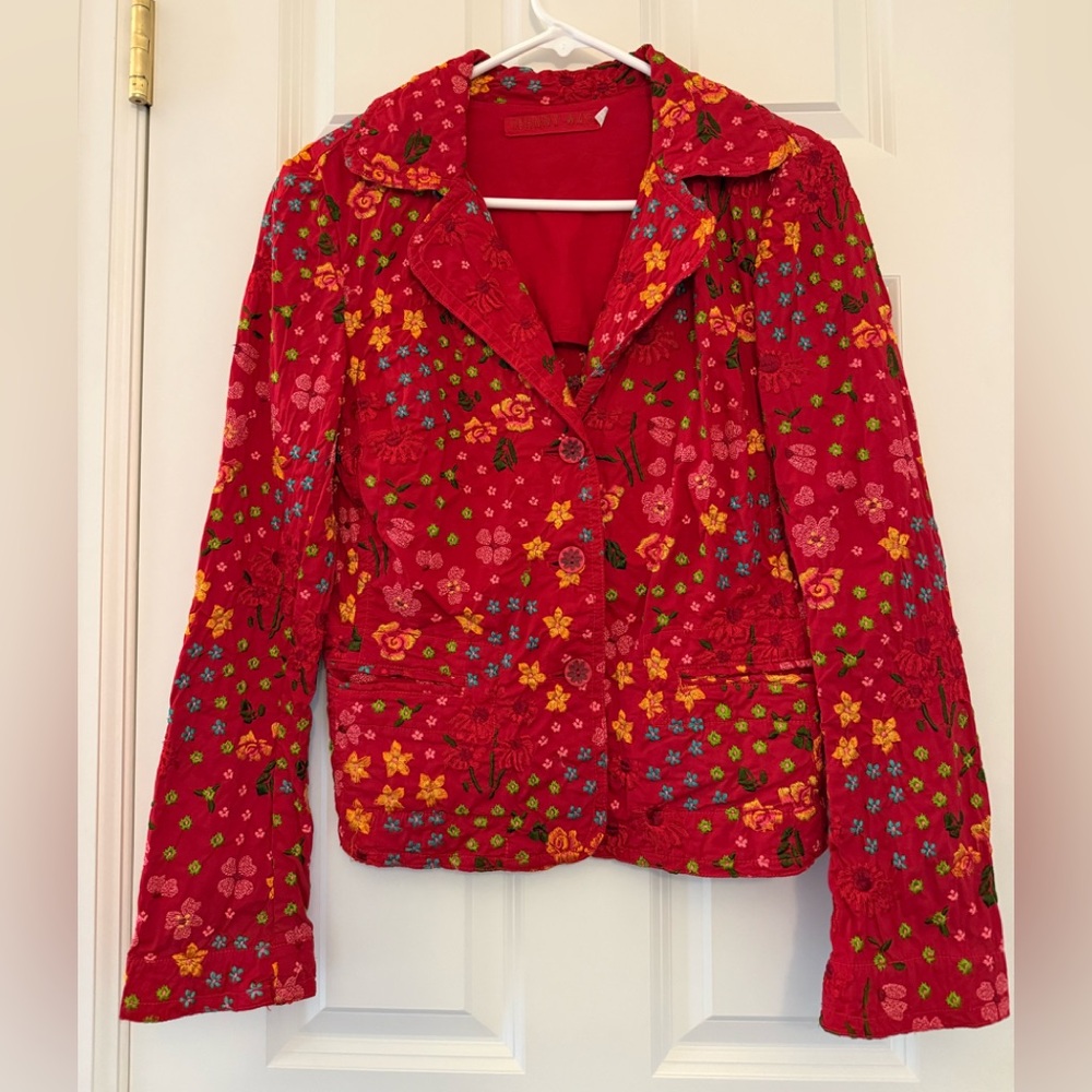 Johnny Was Embroidered Blazer